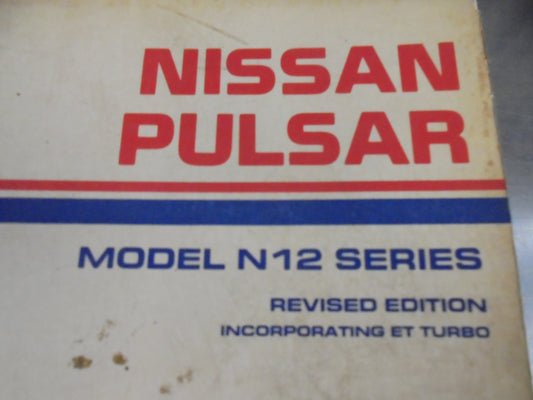 Nissan Pulsar N12 Series Service Manual Used Book