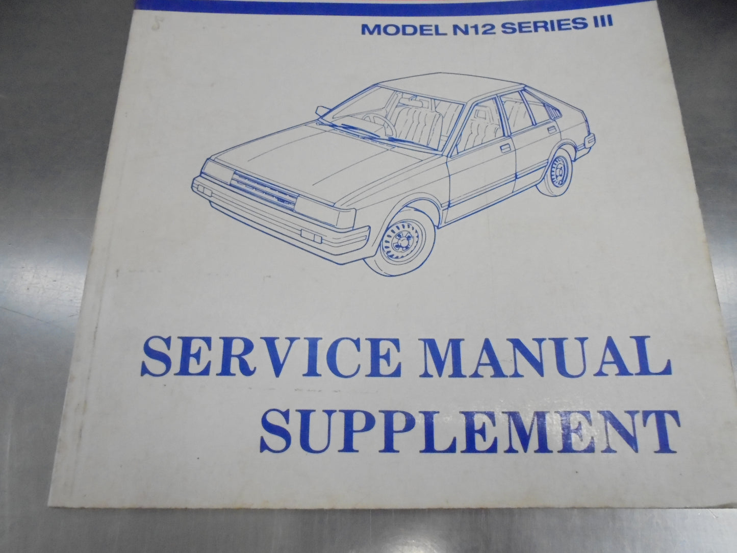 Nissan Pulsar N12 Series III Service Manual Supplement Used Book