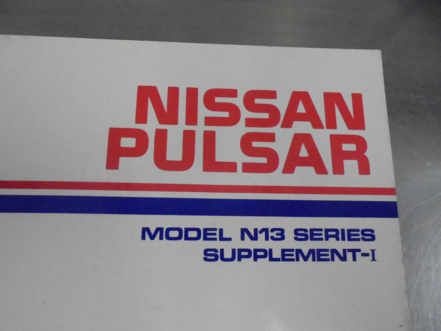 Nissan Pulsar N13 Series I Genuine Service Manual Supplement Used Book
