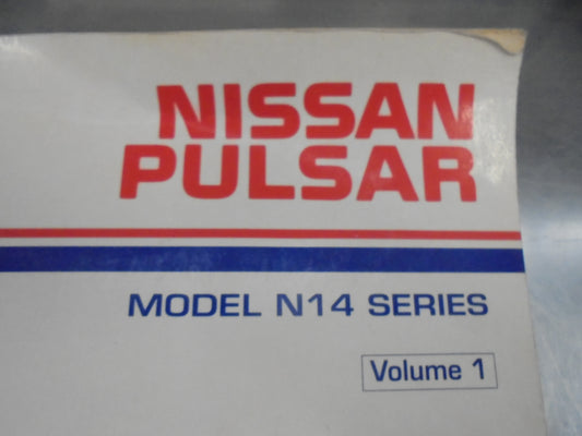 Nissan Pulsar N14 Series Volume 1 Genuine Service Manual Used Book