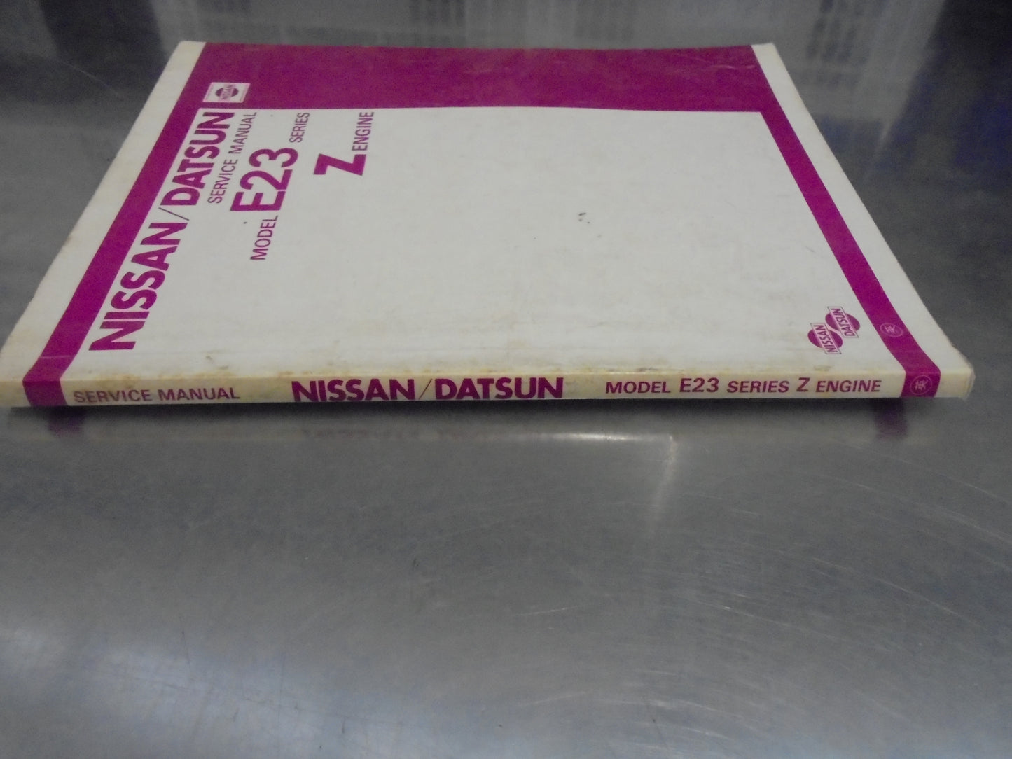 Nissan Urvan E23 Series Z Engine Genuine Used Book