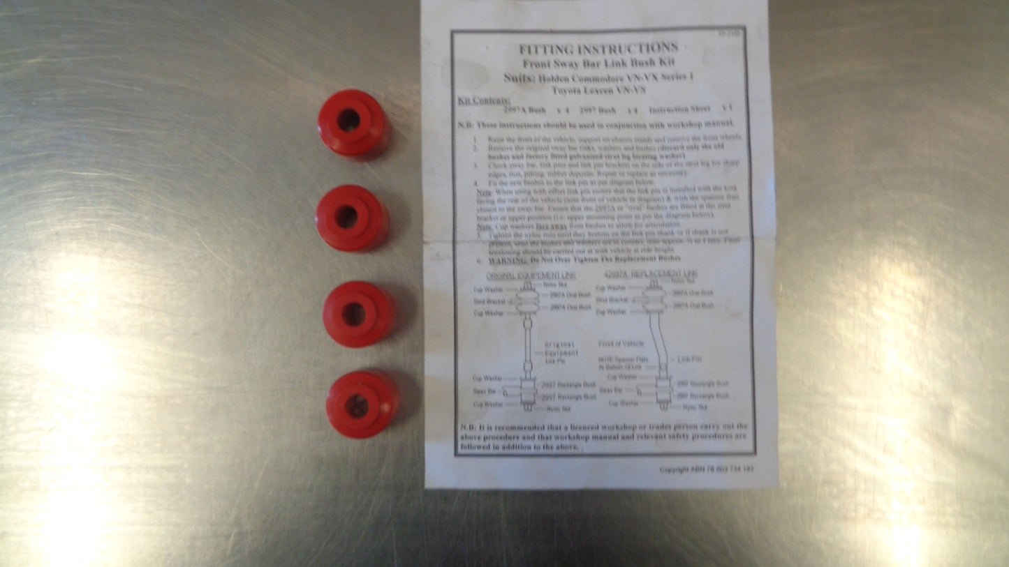 Nolathane Front Sway Bar Link Bushes to suit Holden VN-VX Series 1/ Toyota Lexcen New Part
