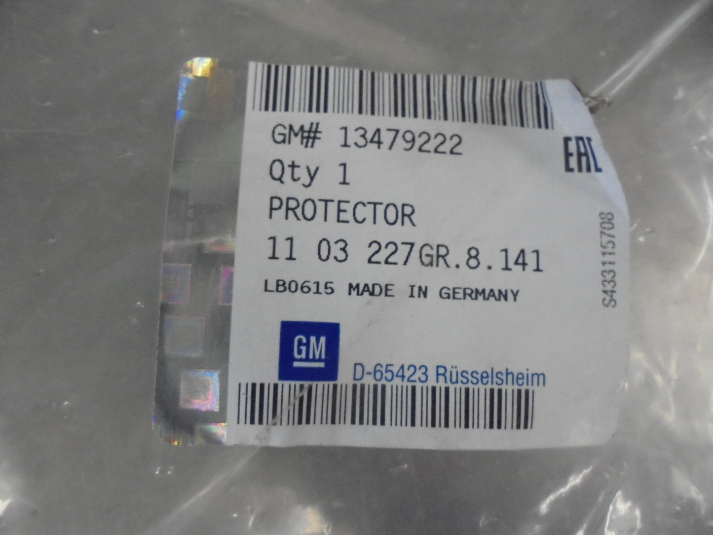 Holden Astra Genuine Right Hand Protector Film New Part
