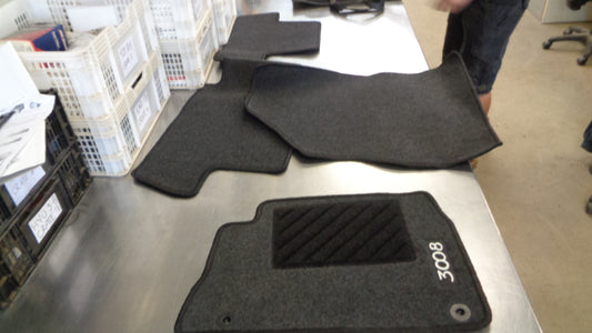 Peugeot 3008 MK1 Genuine Carpet Font & Rear Floor Mat Set New Part