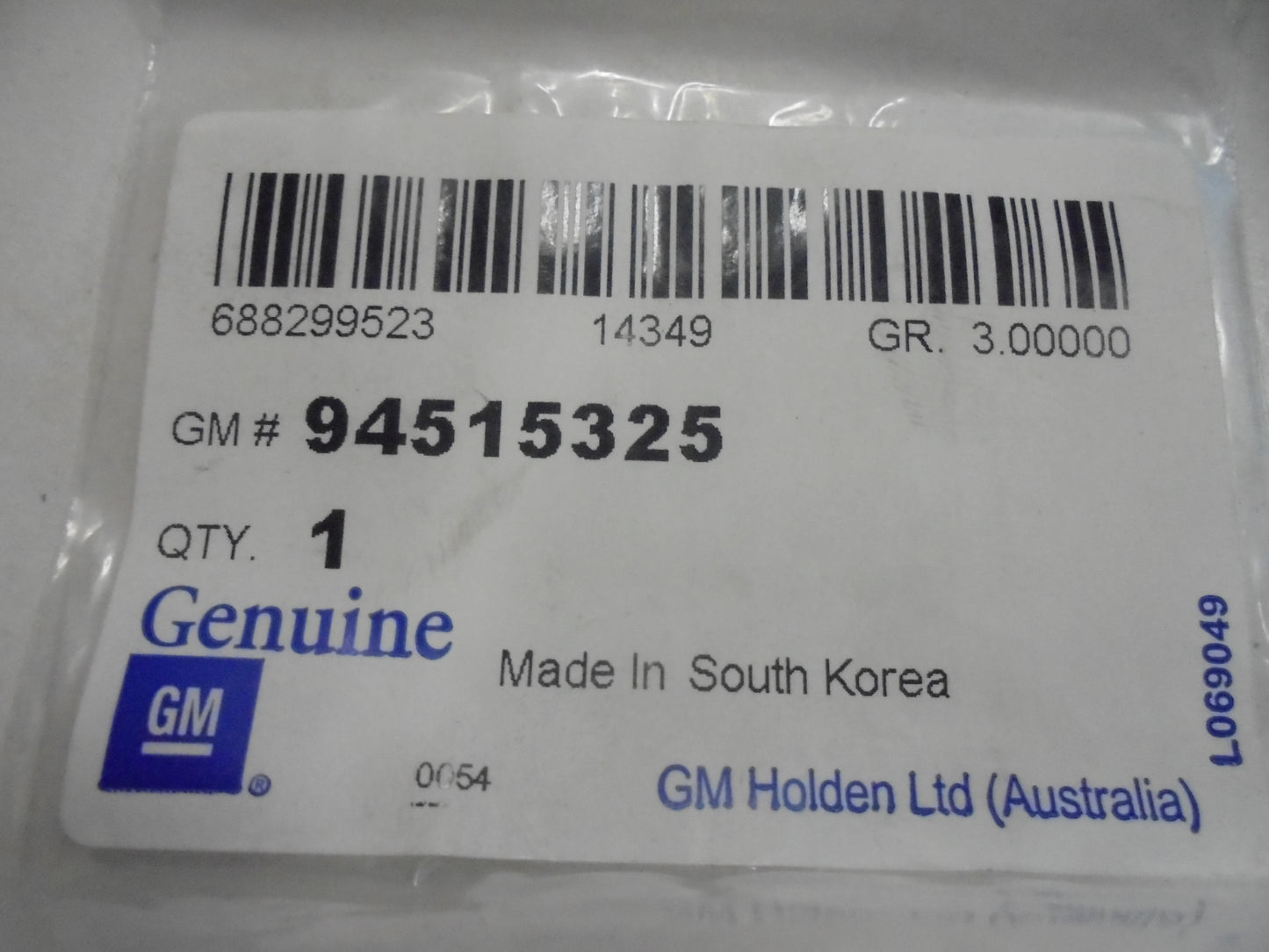 Holden Spark Genuine Heat Shield Nut New Part