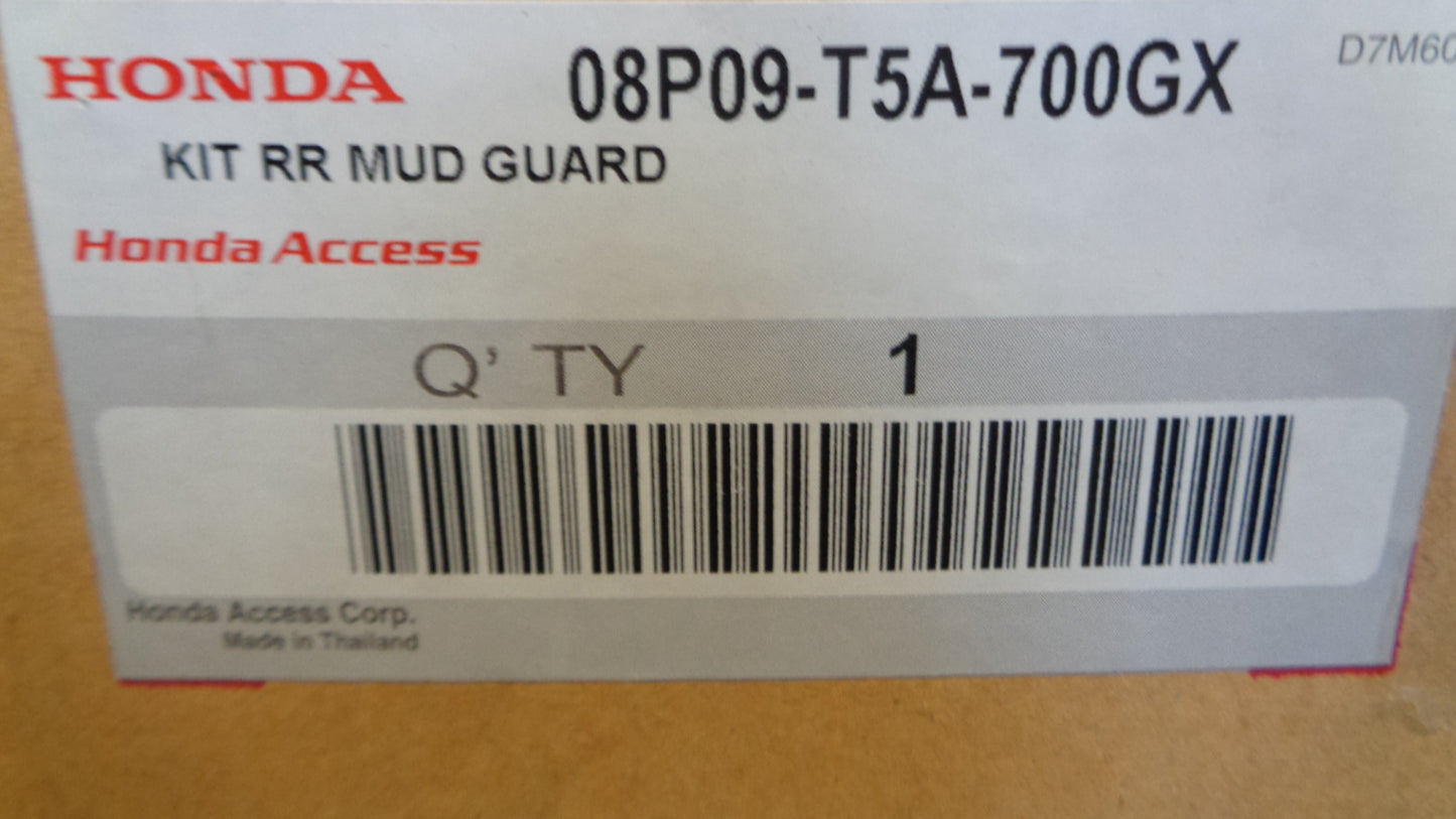 Honda Jazz Genuine Rear Mud Flap Set New Part