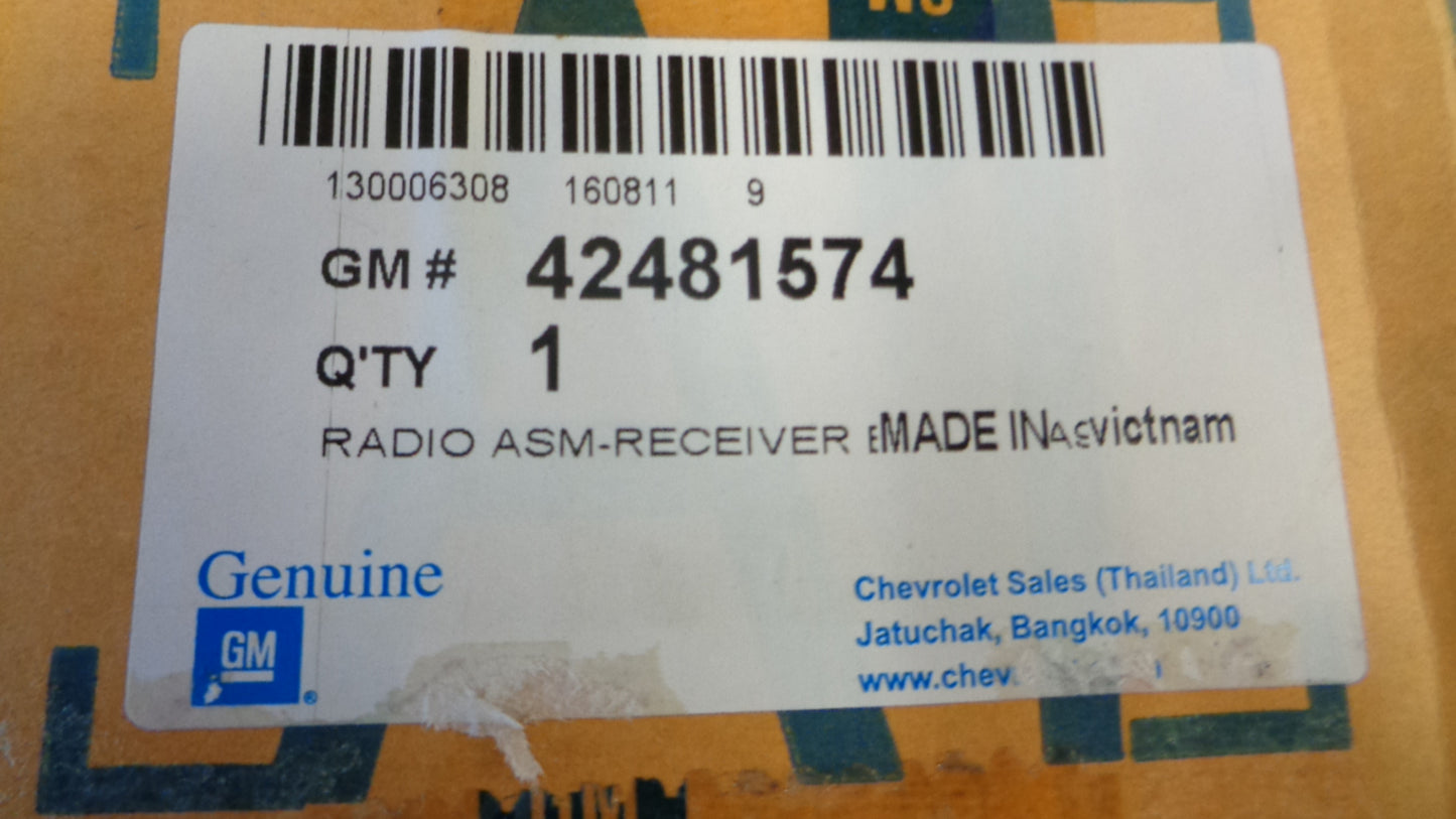 Holden RG Colorado Genuine Radio Receiver New Part