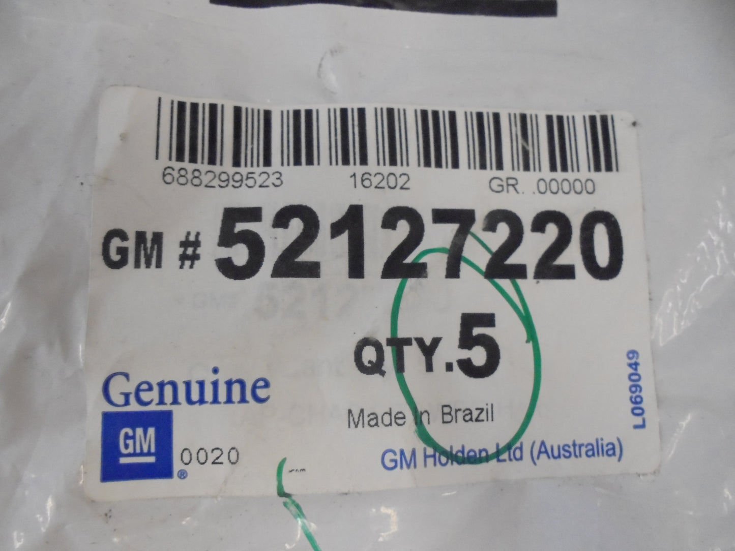 Holden Genuine Zip Ty Tube Holder NOS (Pack Of 5) New Part