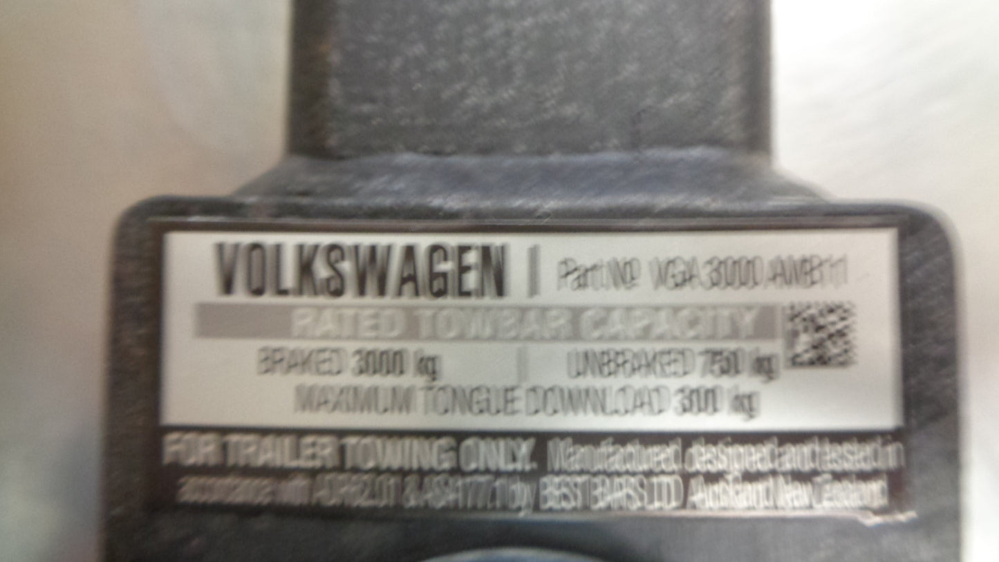VW Amarok Genuine Tow Hitch 3000kg Service Kit New Part