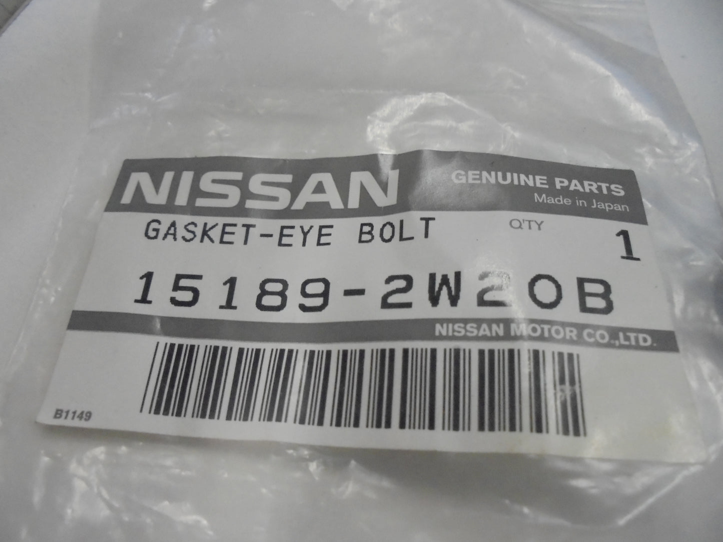 Nissan GU Patrol ZD30 Turbo Genuine Oil Pipe To Block Gasket New Part