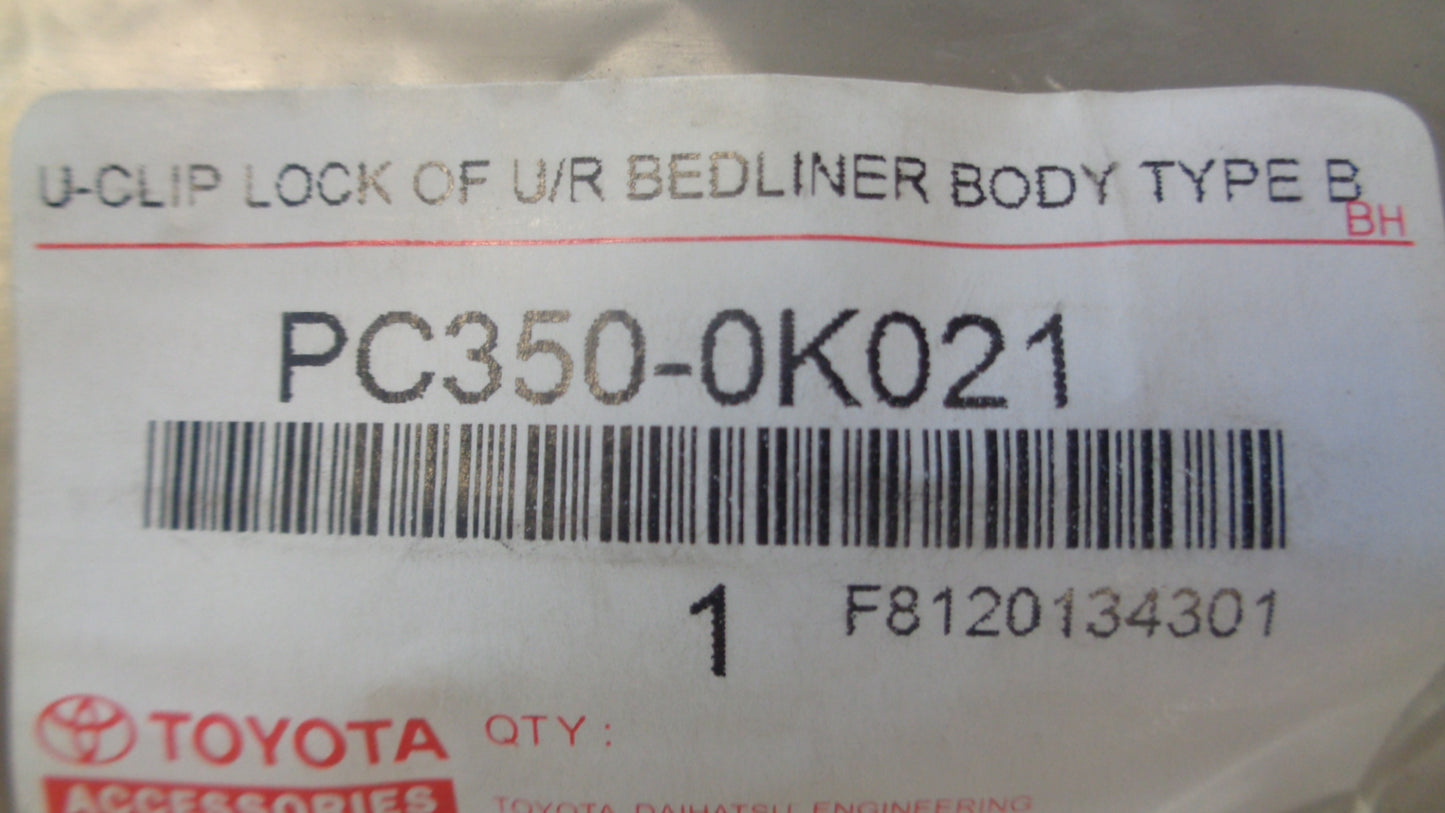 Toyota Hilux Genuine Under Rail U-Clip Lock Ute Liner New Part