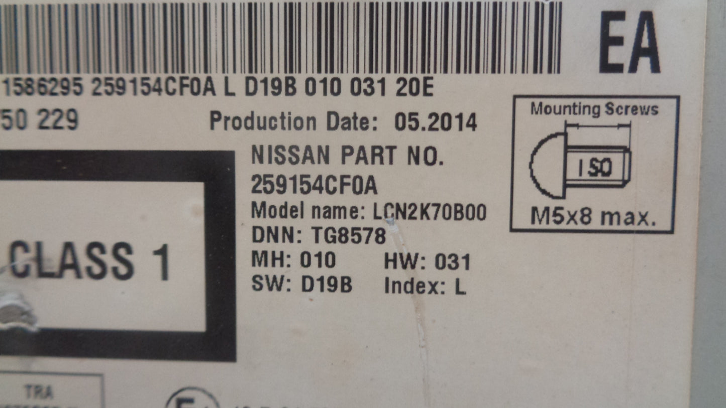 Nissan T32 X-Trail Genuine Stereo Head Unit Untested Used Part VGC