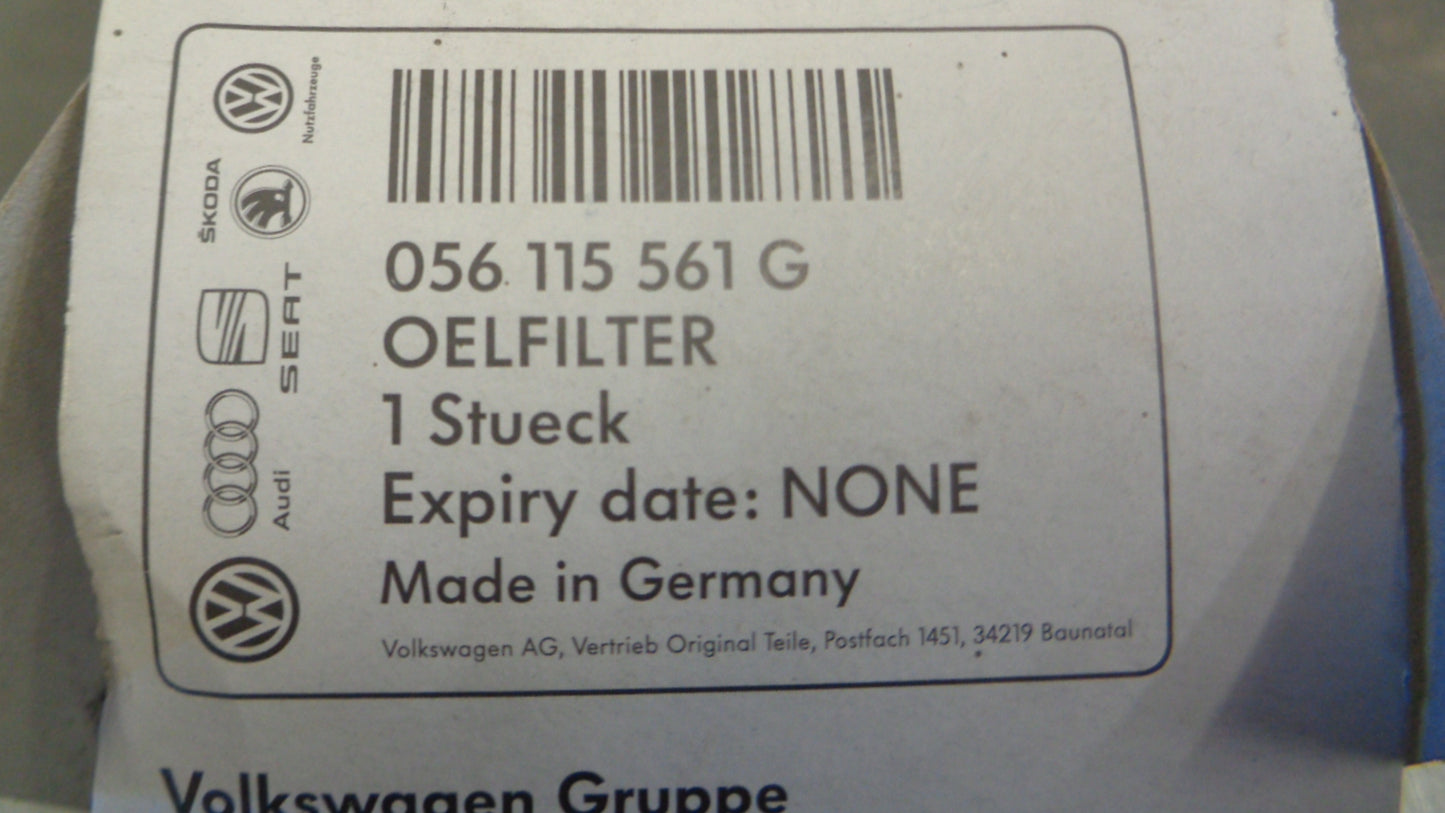 Audi/Volkswagen Genuine Oil Filter New Part