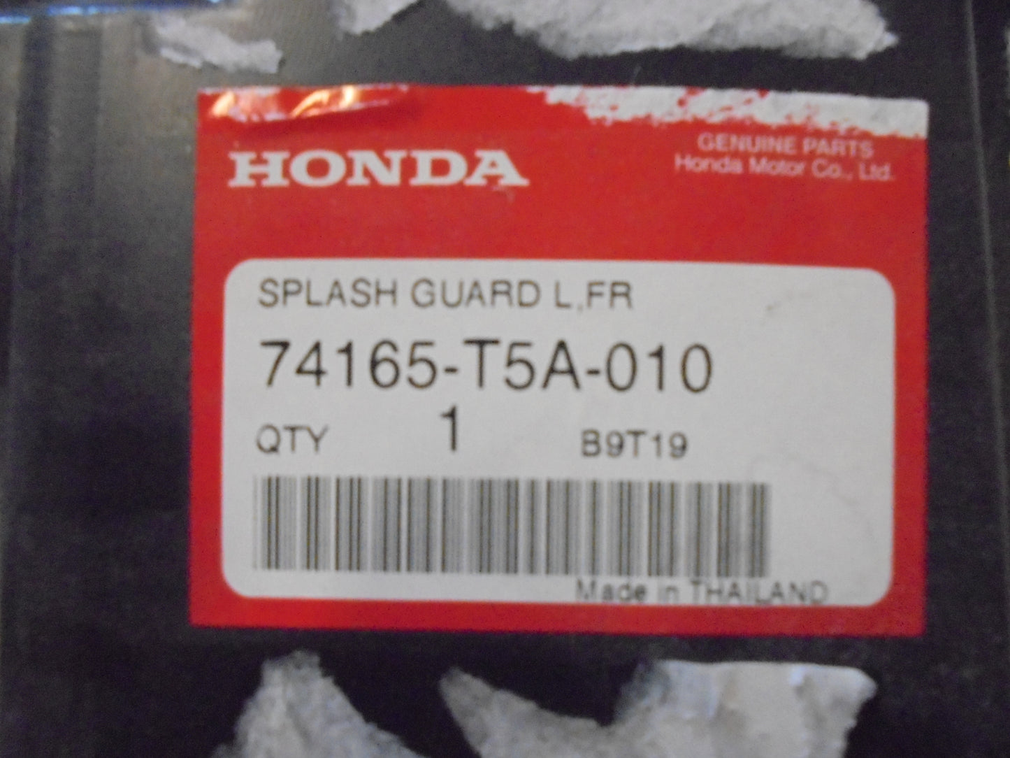 Honda Jazz Genuine Left Hand Front Inner Splash Guard New Part