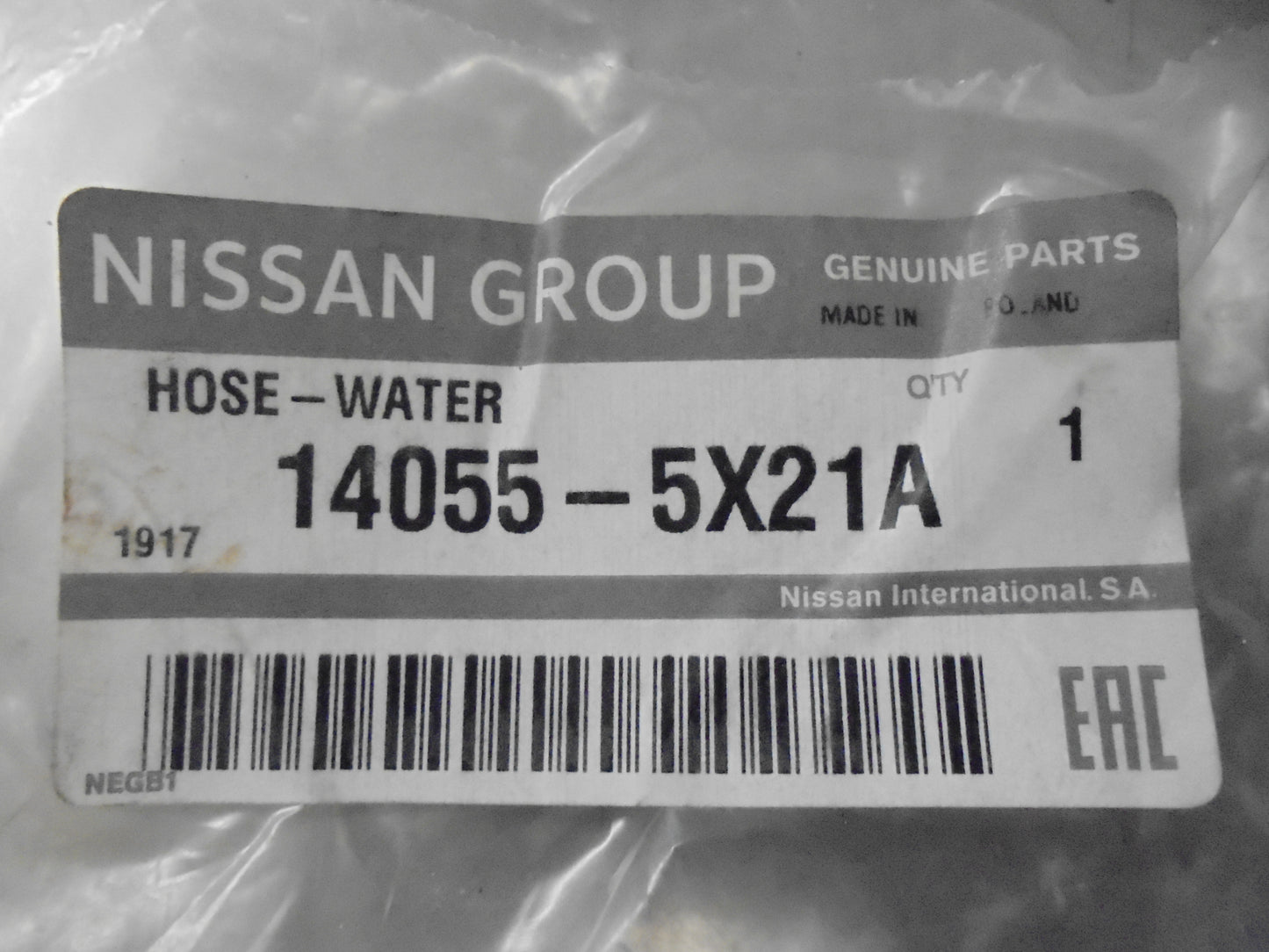 Nissan Navara D40M/R51 Pathfinder Genuine Water Hose New Part