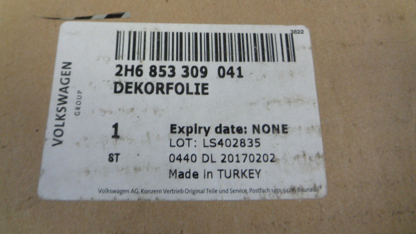 Volkswagen Amarok Genuine Foil Trim For Left Hand Window Frame New Part