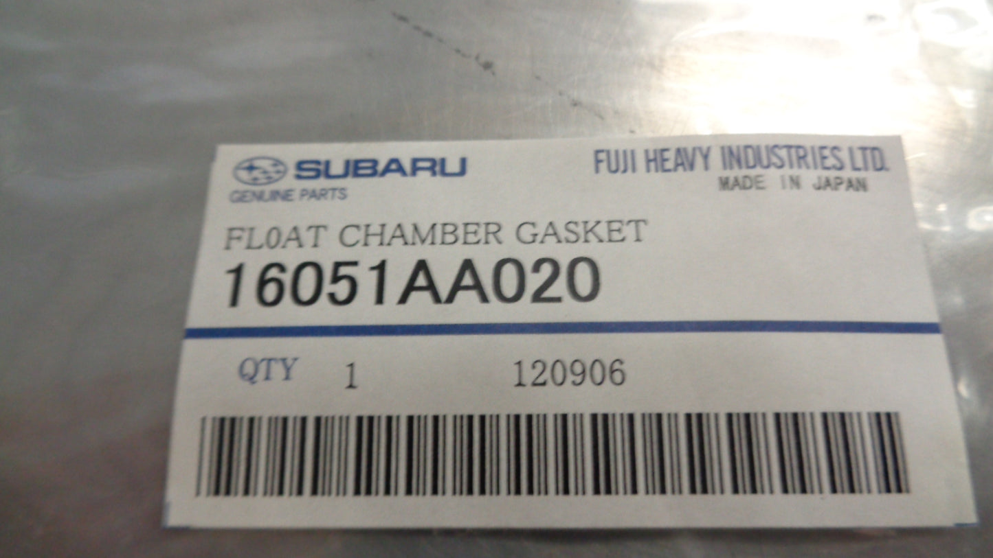 Subaru 1300G Genuine Float Chamber Gasket New Part