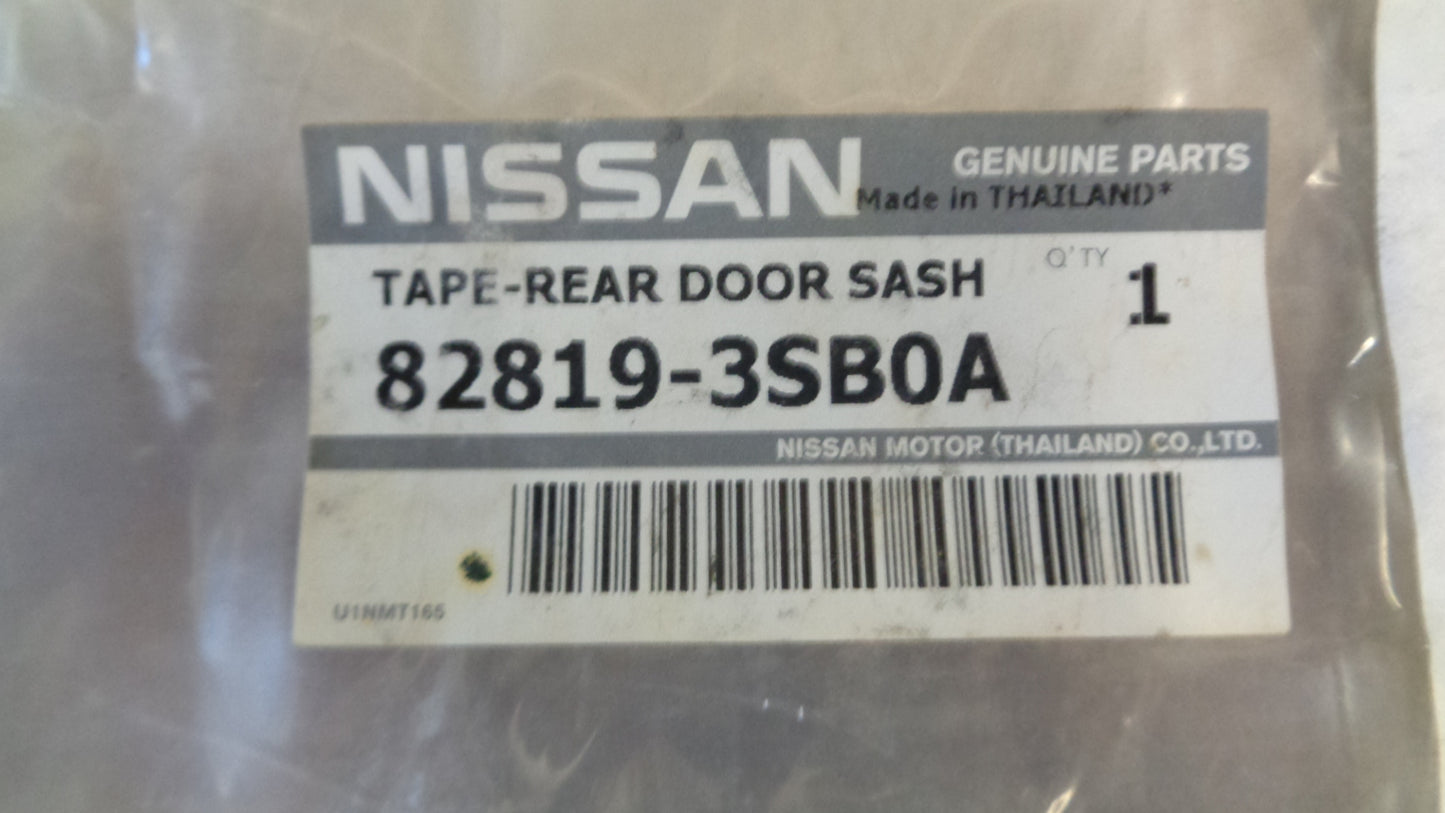 Nissan Pulsar Genuine Left Hand Rear Door Sash Tape New Part