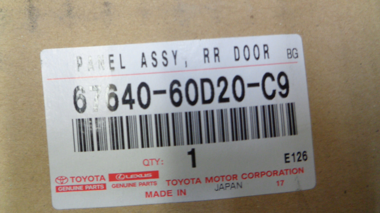 Toyota Landcruiser Prado Genuine Rear Left Hand Door Card Trim New Part