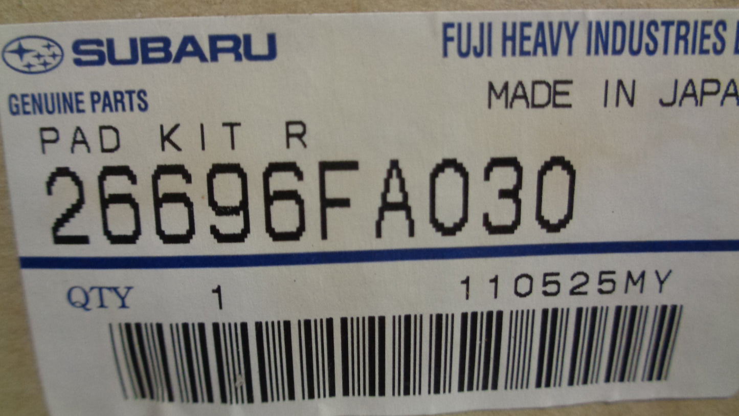 Subaru Forester Genuine Rear Brake Pad Set New Part