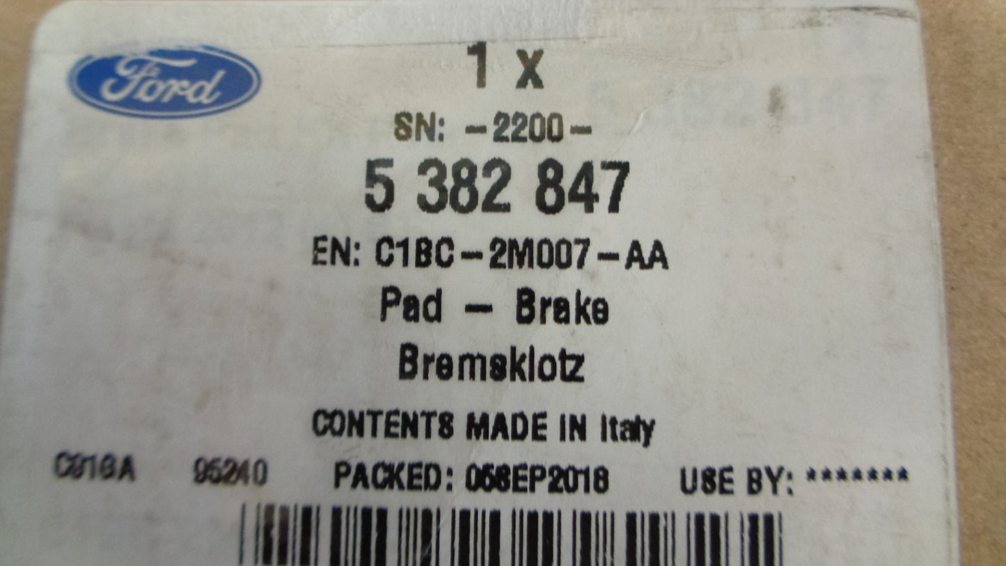Ford Fiesta Genuine Rear Brake Pads New Part