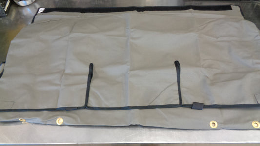 Tuffnut Industrial Canvas 2nd Row Fixed Bench Seat Cover Suitable For Toyota Landcruiser Troop Carrier New Part