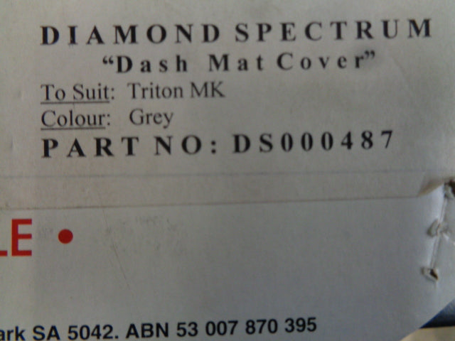 Mitsubishi MK Triton Genuine Grey Dash Mat New Part