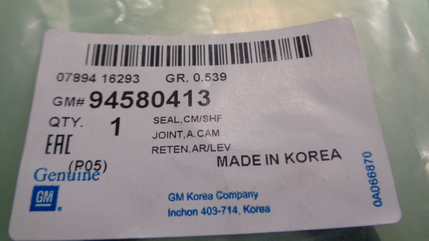 Holden Barina Genuine Camshaft Seal New Part