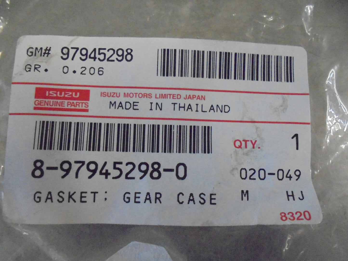 Isuzu NPR Genuine Timing Case Gasket New Part