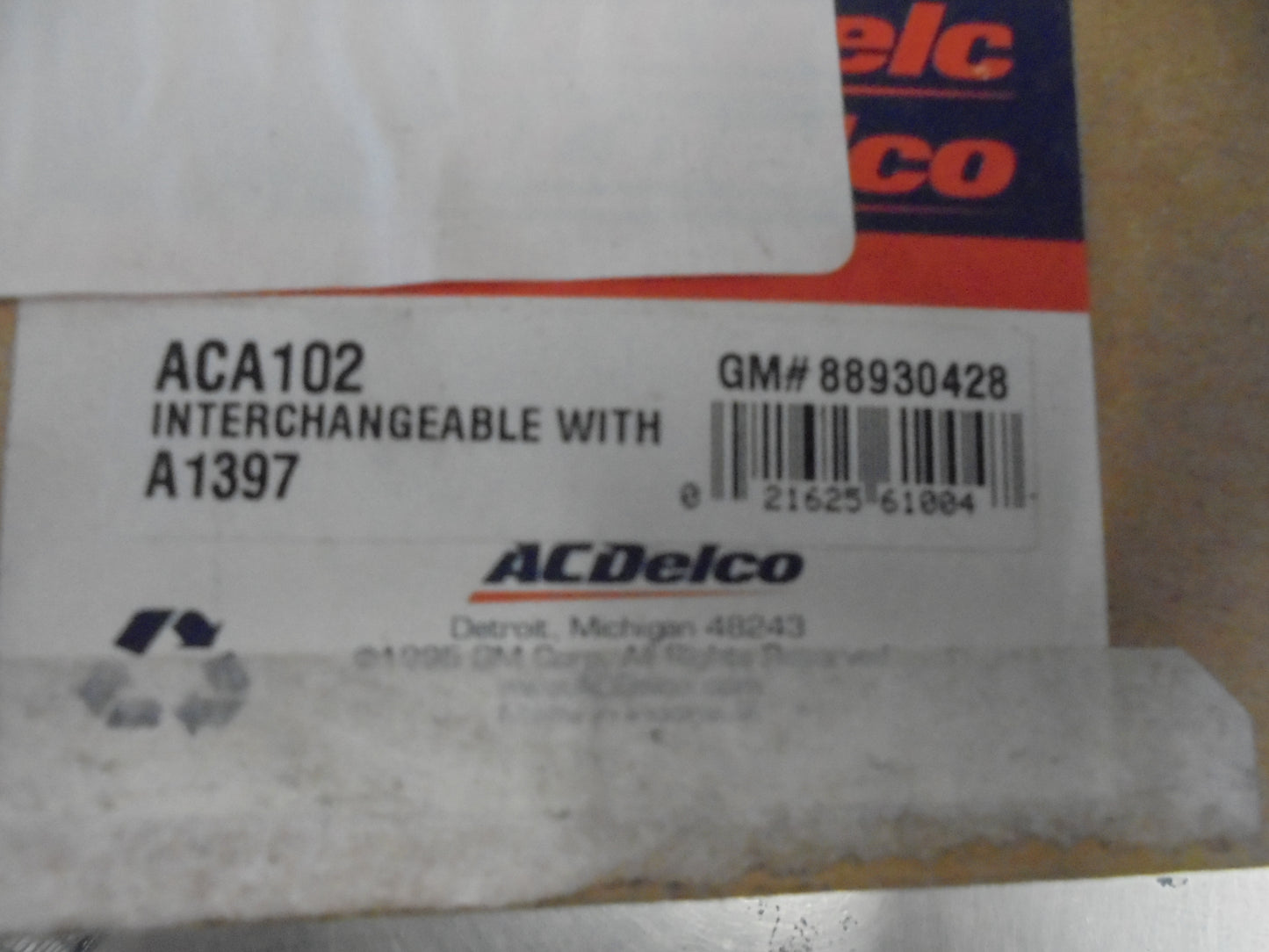 ACDElco Engine Air Filter Suits Toyota Hilux 2.0Ltr-2.7Ltr-3.4Ltr New Part