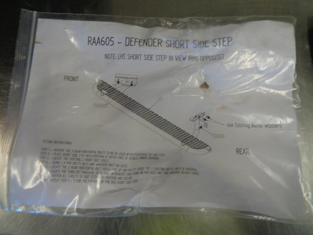 Land Rover Defender 90 Short Side Step Pair New Part