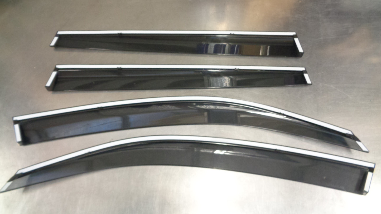Subaru Forester Genuine Chrome Weathershield Set New Part
