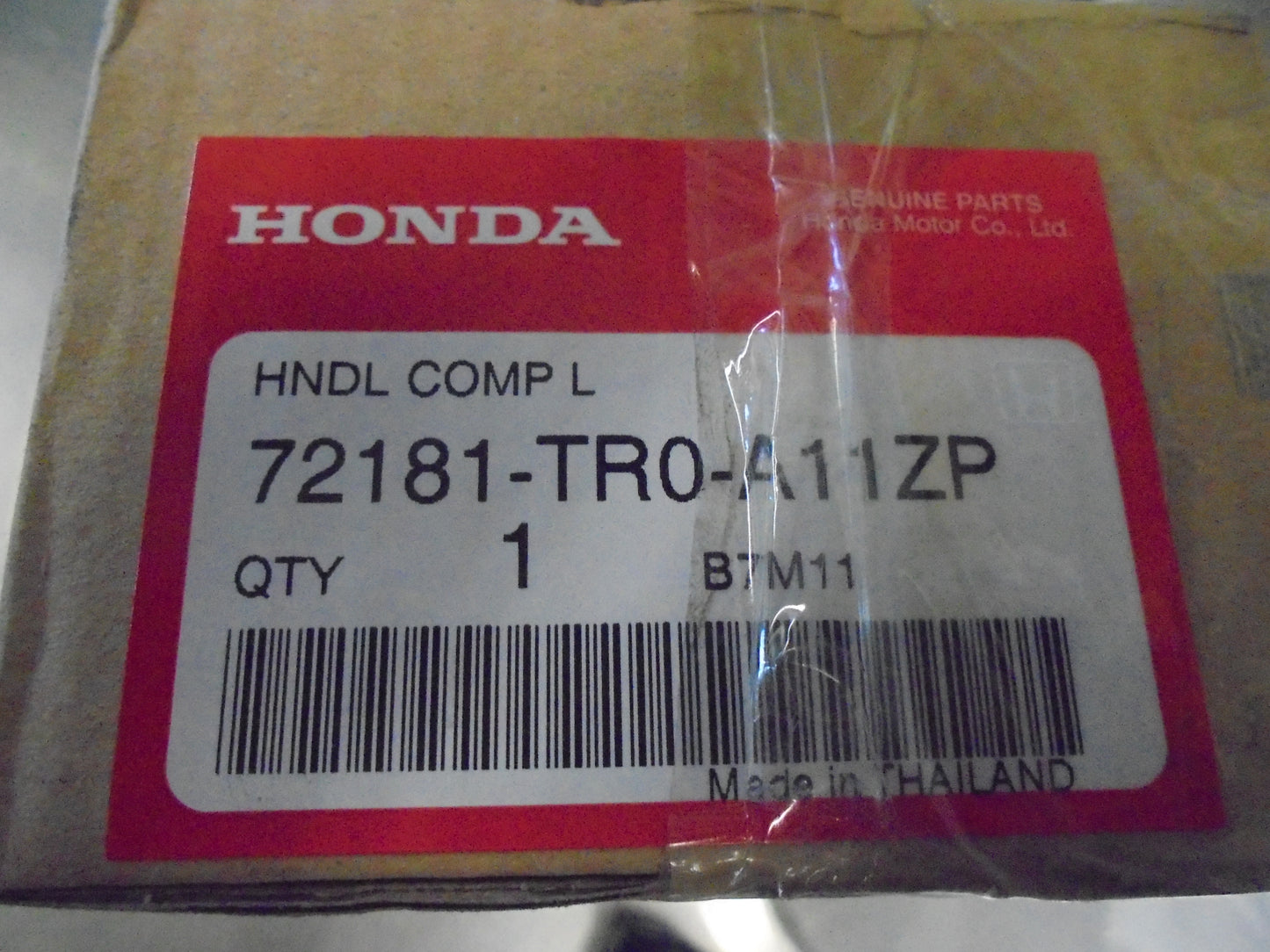 Honda Civic Genuine Right Hand Front Outer Black Door Handle New Part