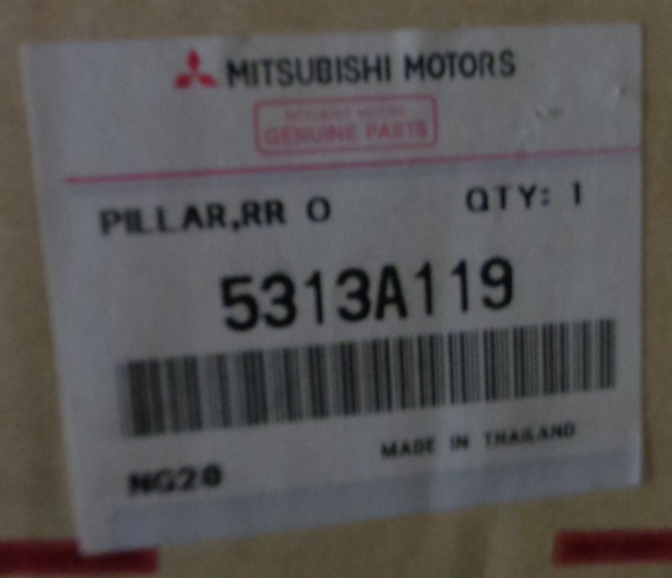 Mitsubishi Triton Genuine Left Hand Side Outer C- Pillar New Part