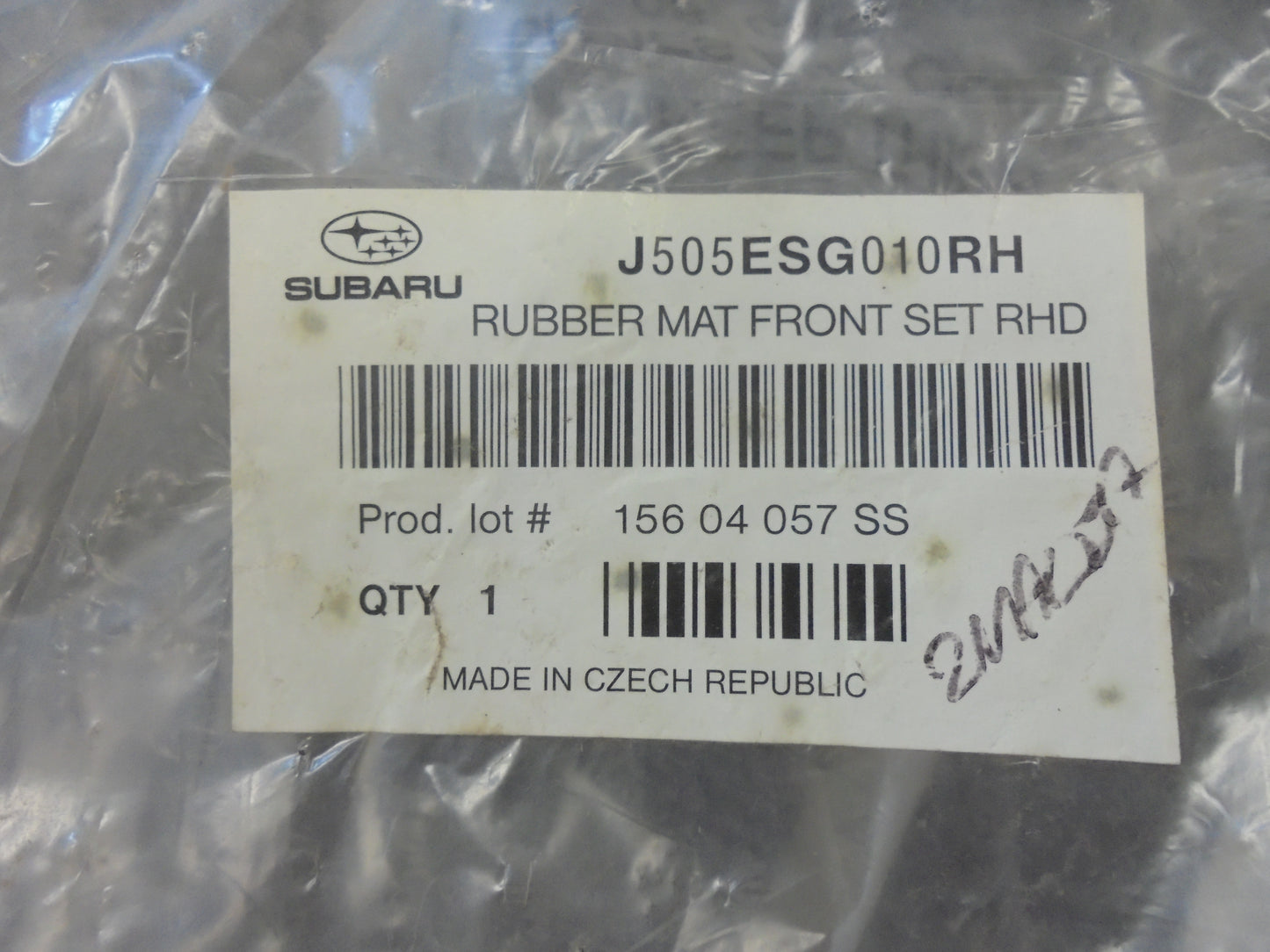 Subaru Forester Genuine Front Heavy Duty Rubber Mat Set New Part