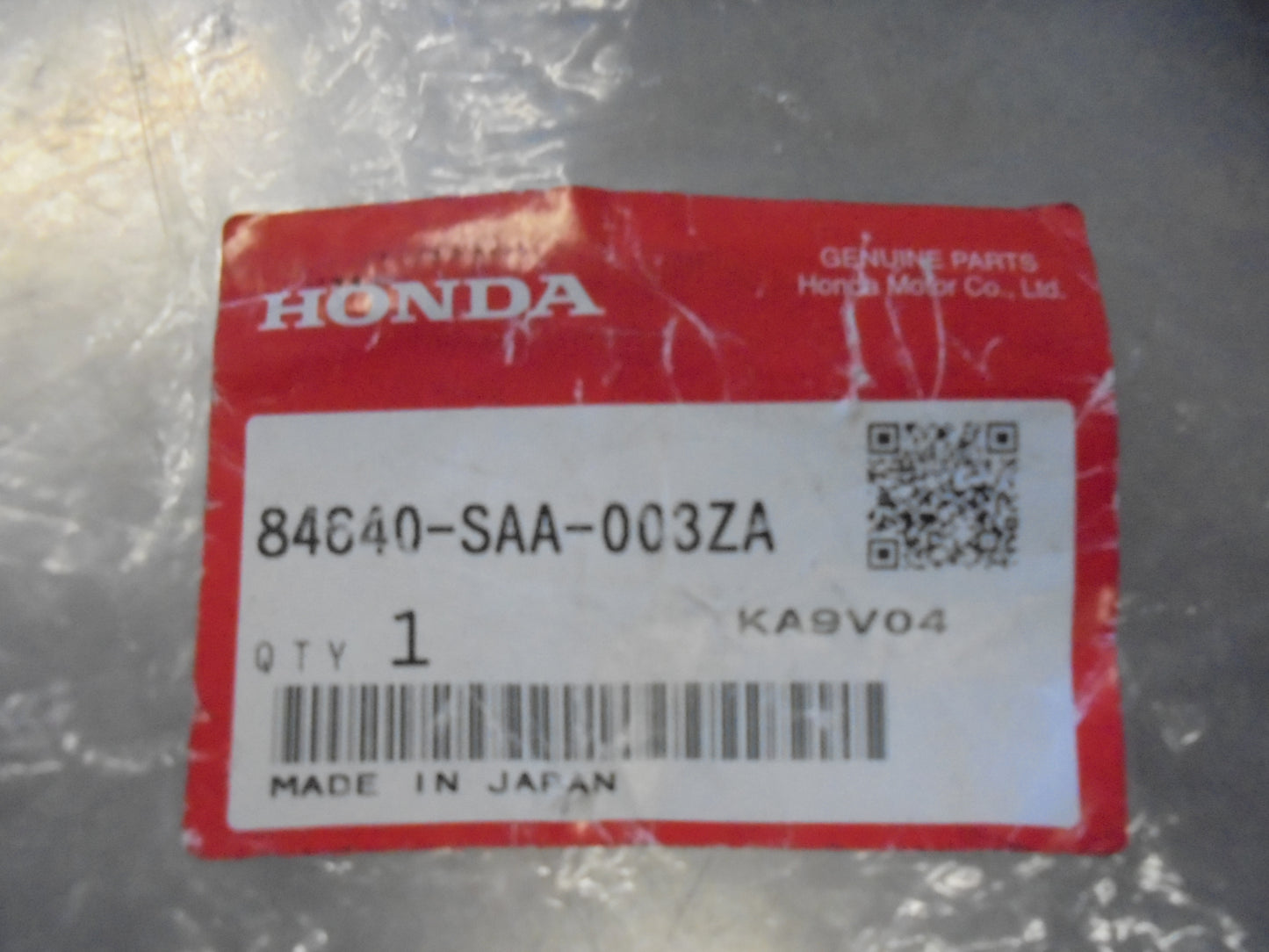 Honda Jazz Genuine Rear Center Panel Trim (Graphite Black) New Part