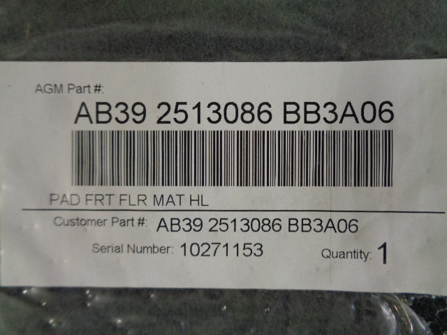 Ford PX Ranger Genuine Front Drivers Floor Mat New Part