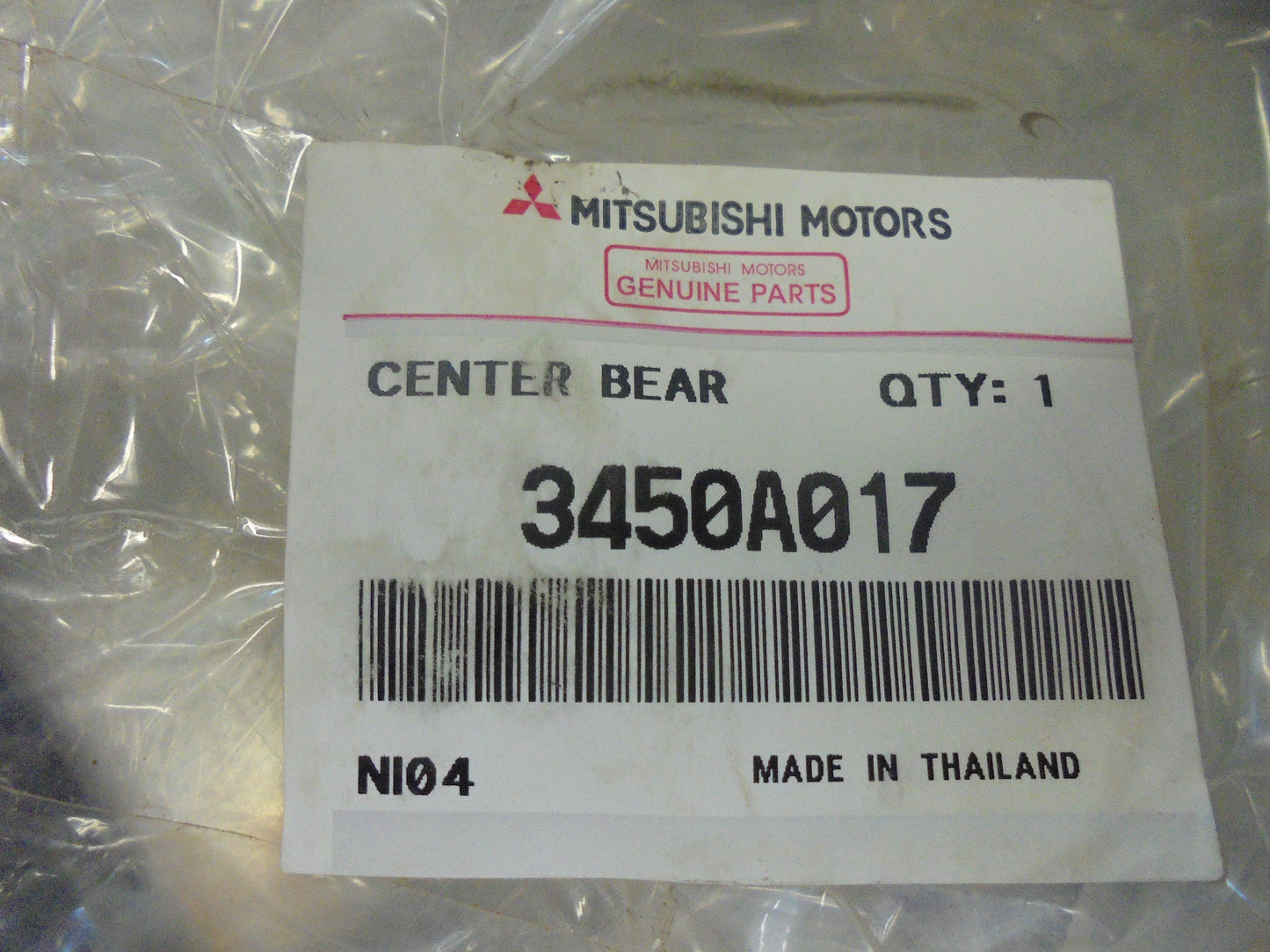 Mitsubishi Triton Genuine Center Bearing New Part