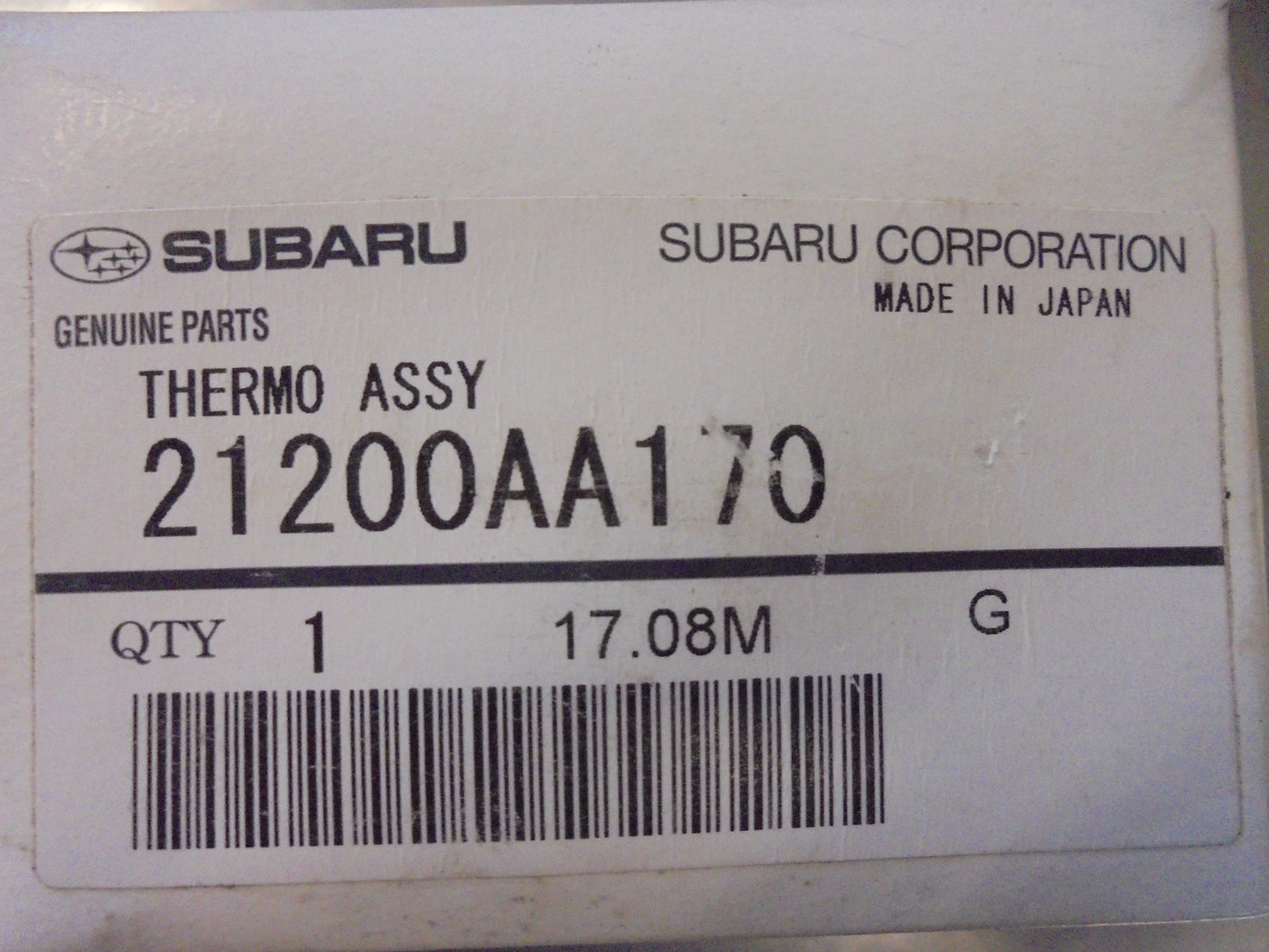 Subaru Outback-Tribeca-Impreza-Forester Genuine Thermostat New Part