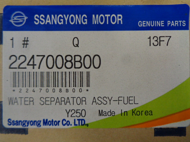 SsangYong Rexton Genuine Water Separator Fuel Filter New Part