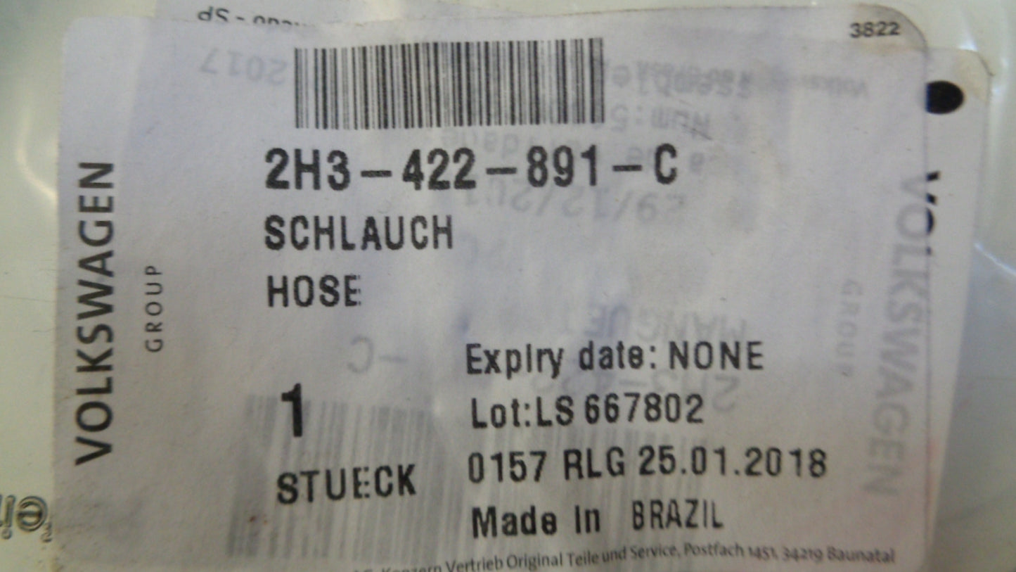 VW Amarok Genuine Steering Fluid Return Hose New Part