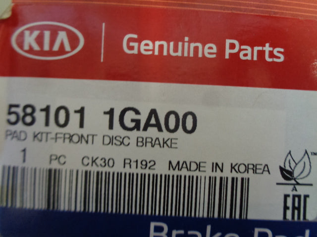 Kia Rio / Hyundai Accent Genuine Front Brake Pad Set New Part