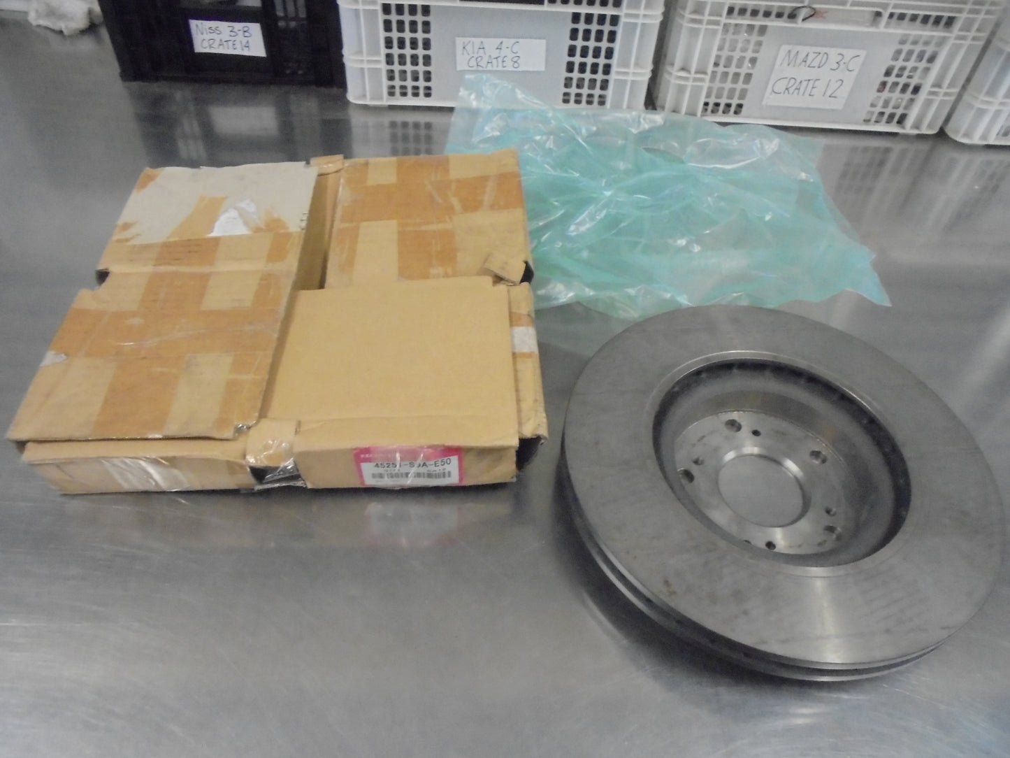 Honda CR-V Genuine Front Disc Rotor (16",25T) New Part