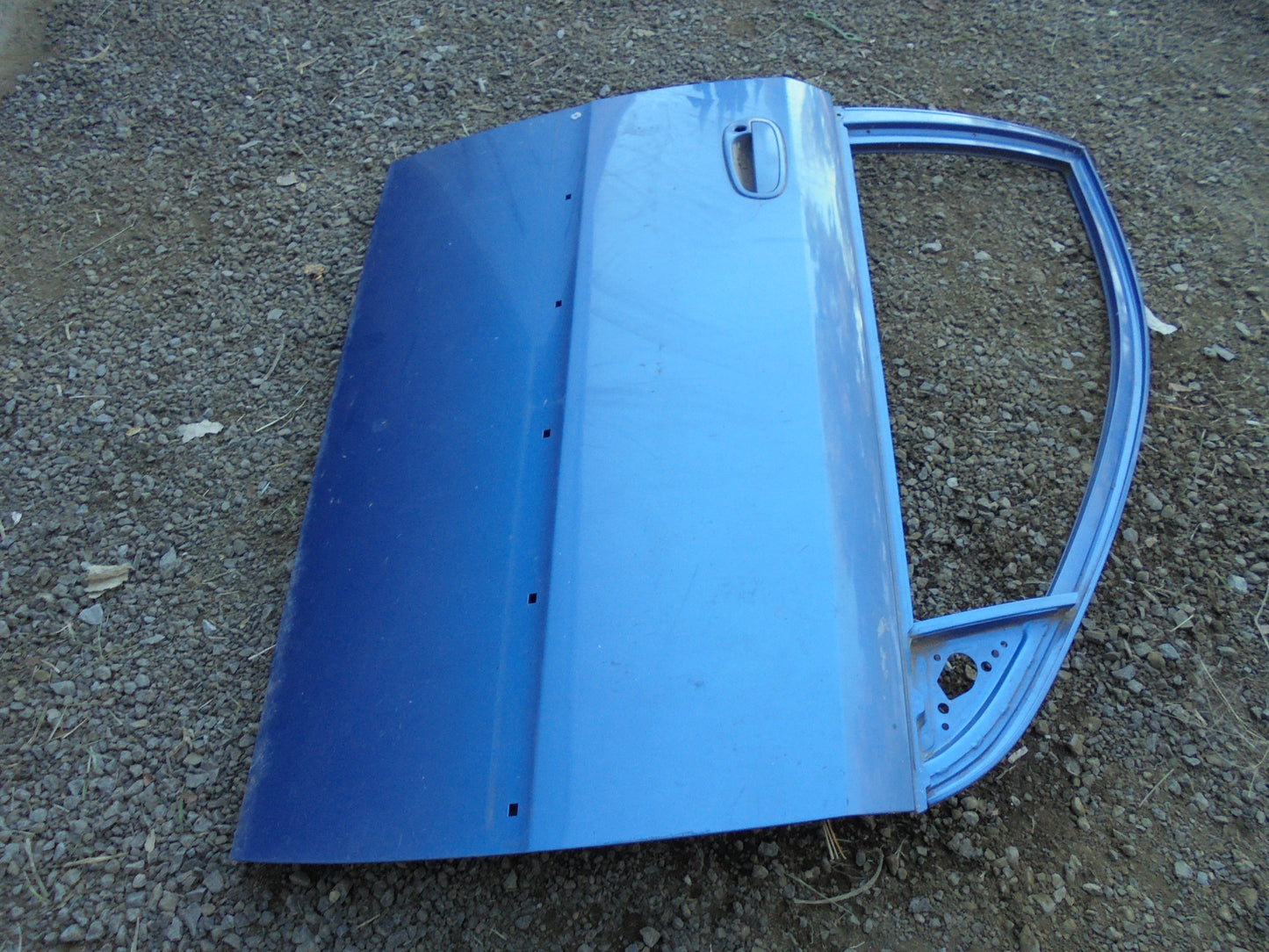 Hyundai Accent Drivers Front Door Factory Blue Used Part