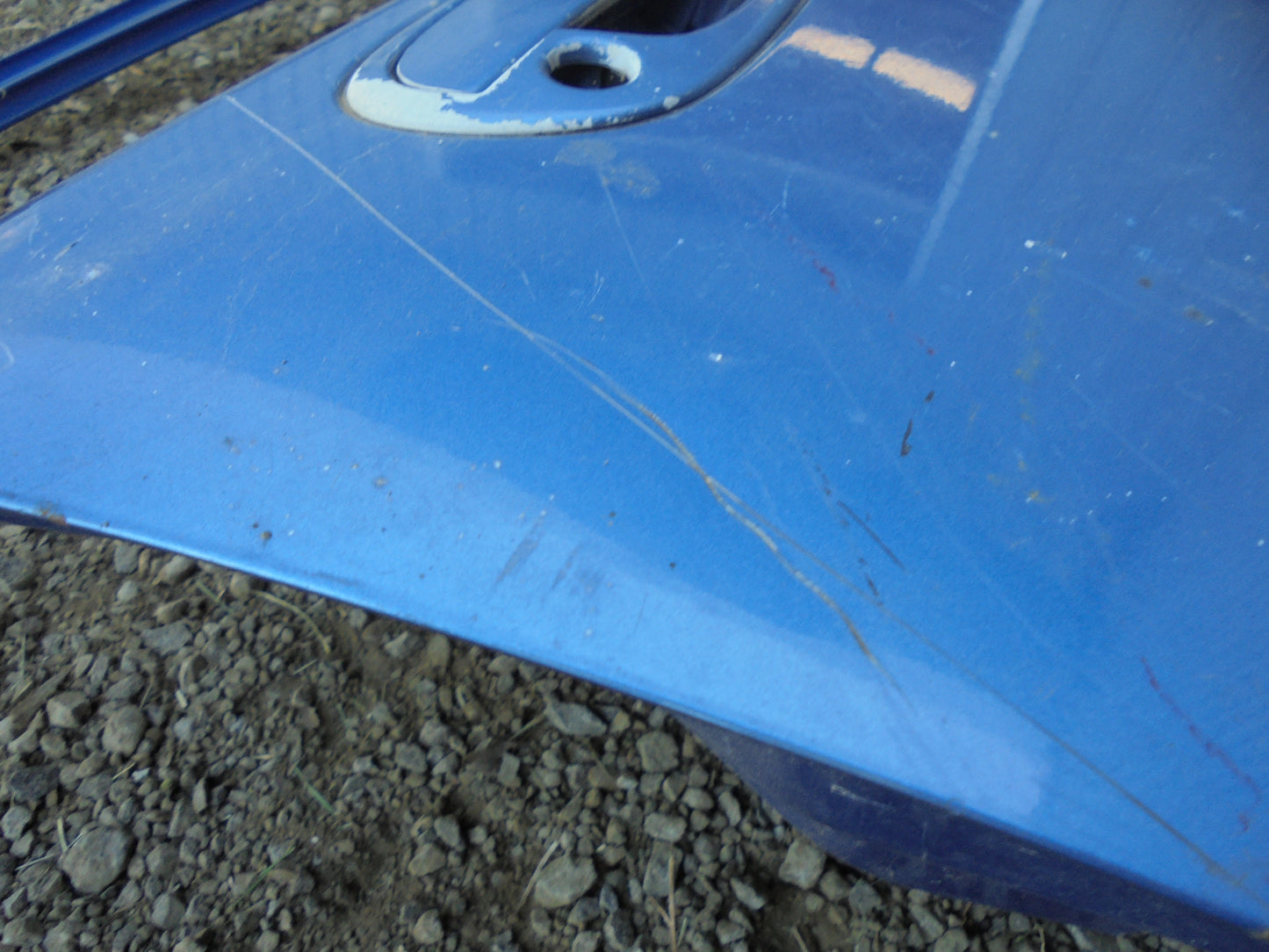 Hyundai Accent Drivers Front Door Factory Blue Used Part