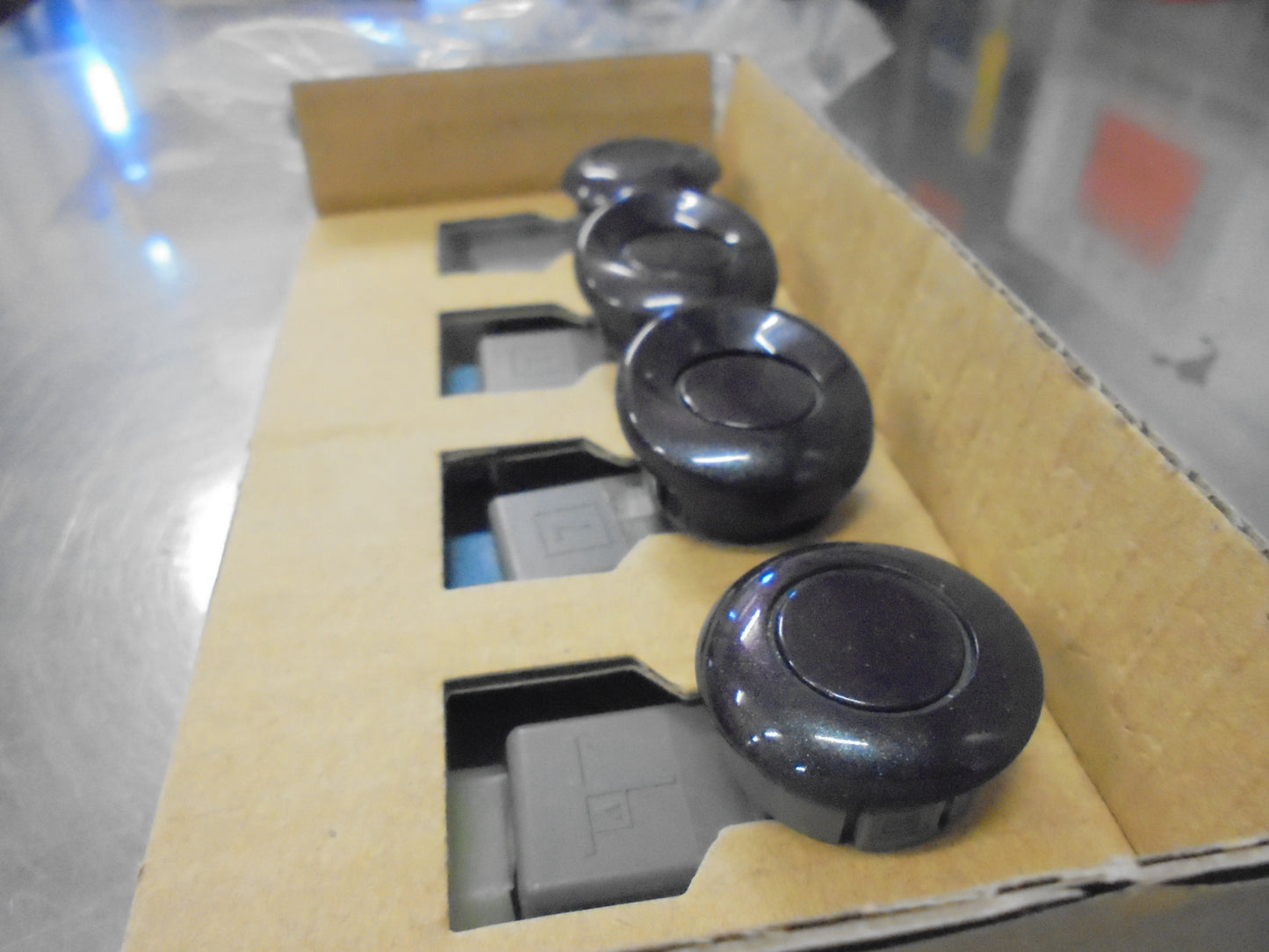 Honda Civic 5 Door Genuine Purple Rear Park Assist 4 Head And 4 Clips New Part
