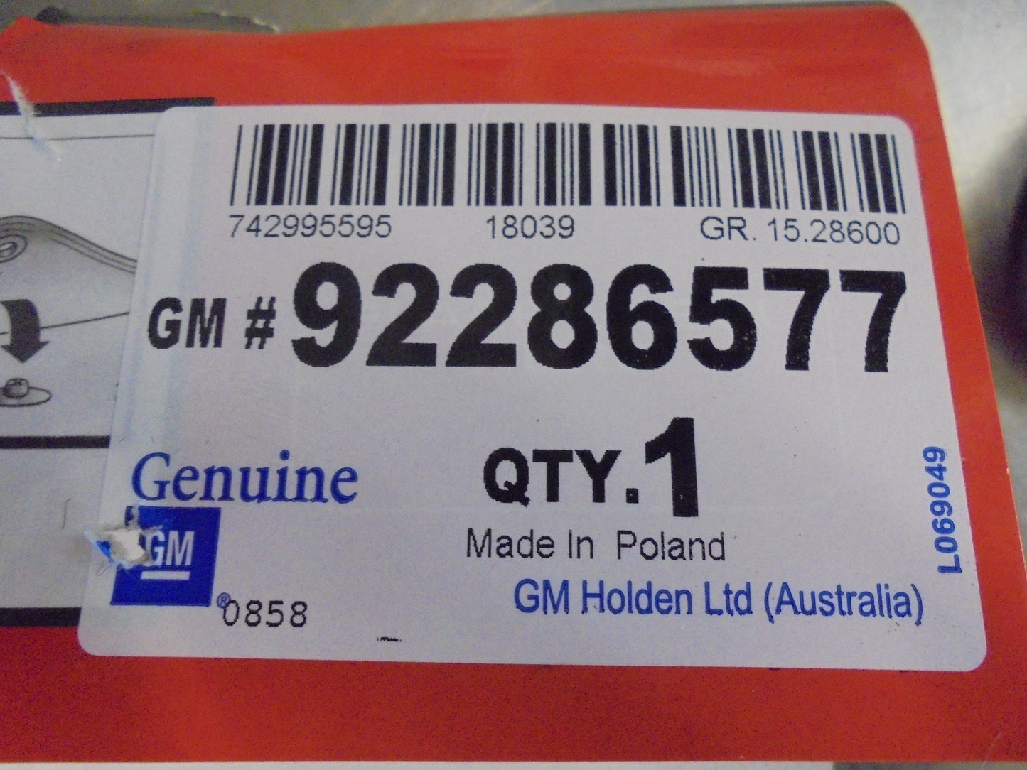 Holden BL Astra Sedan Genuine Set of 4 Carpet Floor Mats New Part
