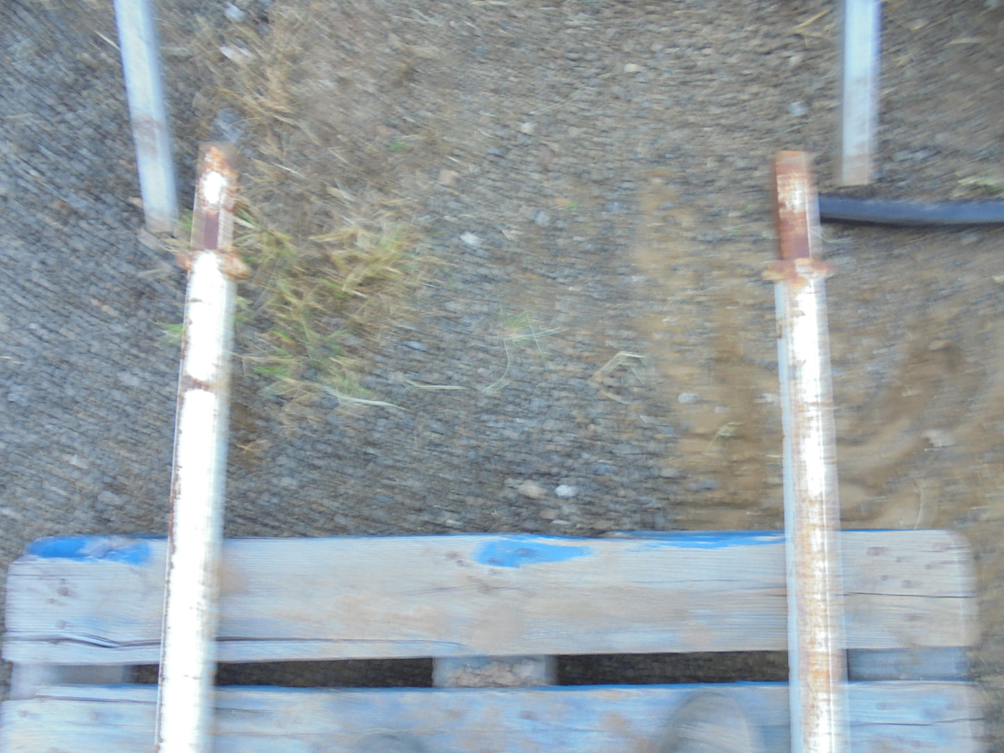 White Rear Steel Ladder Rack VGC Used Part