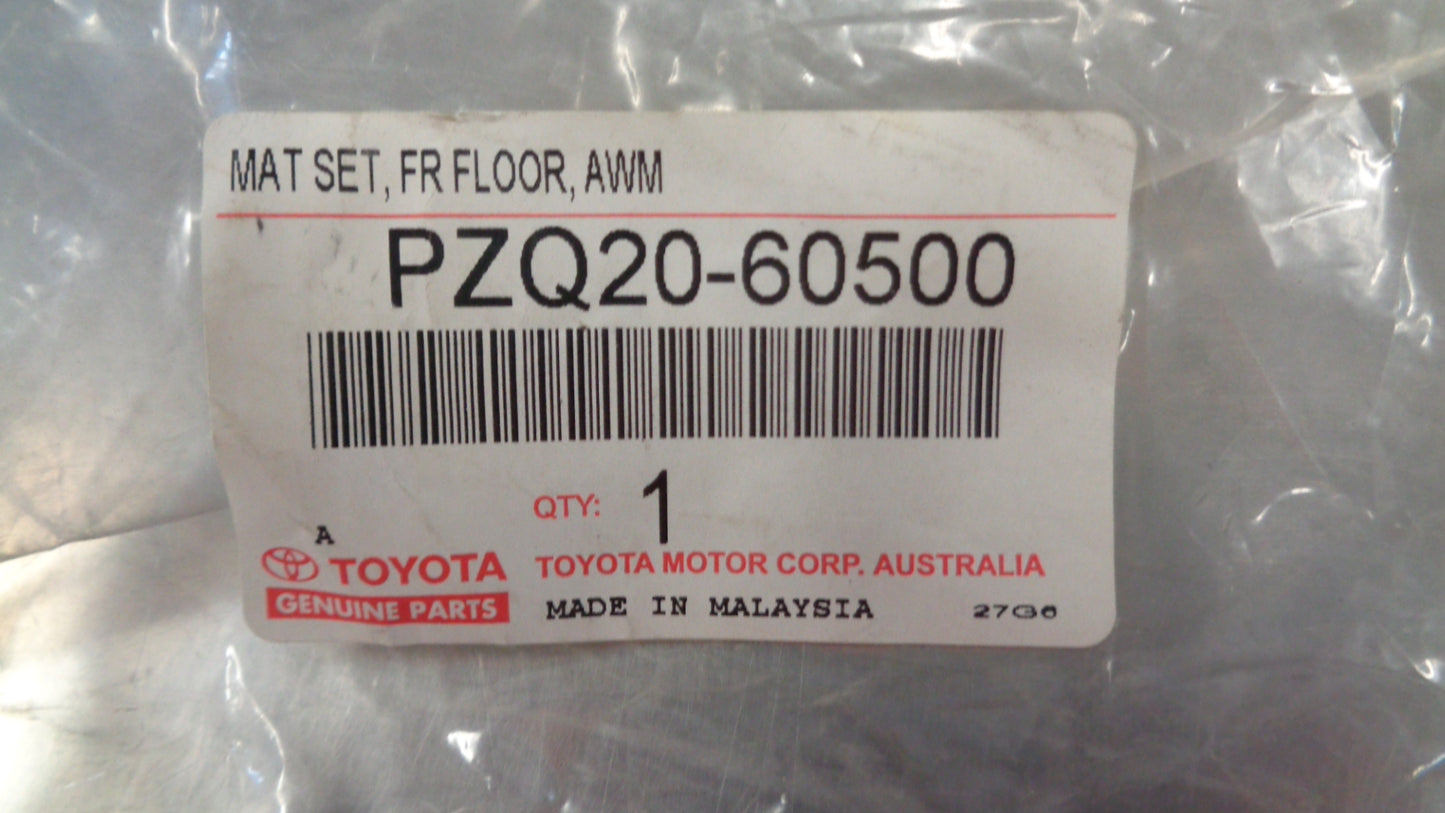 Toyota 70 Series Landcruiser Workmate Front Rubber Mat Set New Part