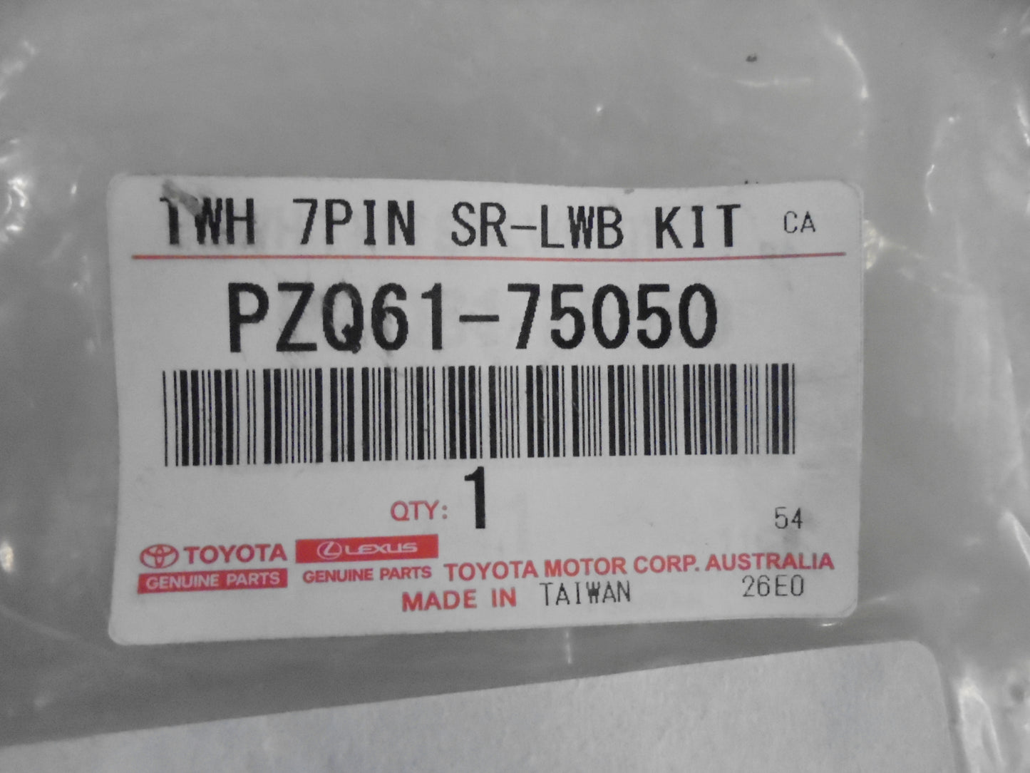 Toyota Hiace Commuter/SLWB Van Genuine Trailer Wiring Harness Ans Plug New Part